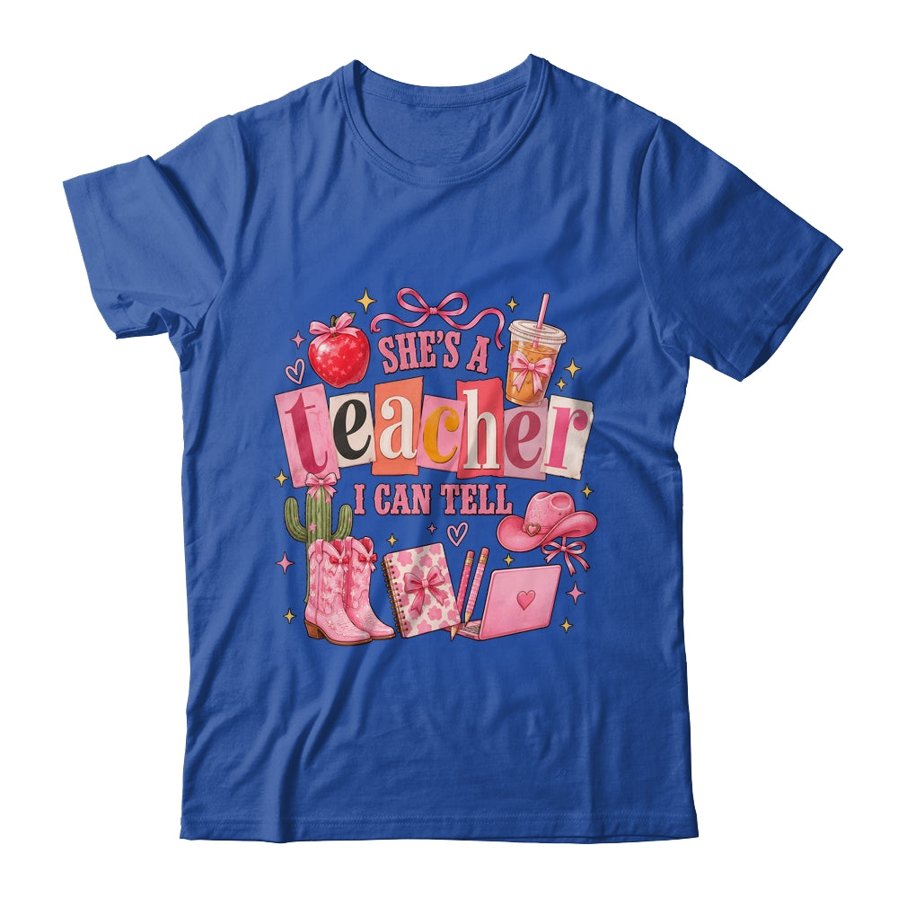 Retro Cute She'S A Teacher I Can Tell Western Back To School Shirt & Hoodie | teecentury