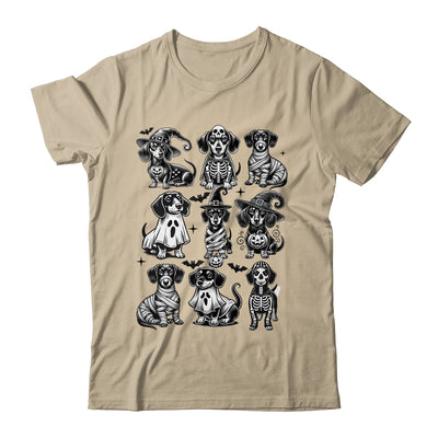 Retro Dachshund Witch Dog Spooky Season Halloween Funny Shirt & Sweatshirt | teecentury