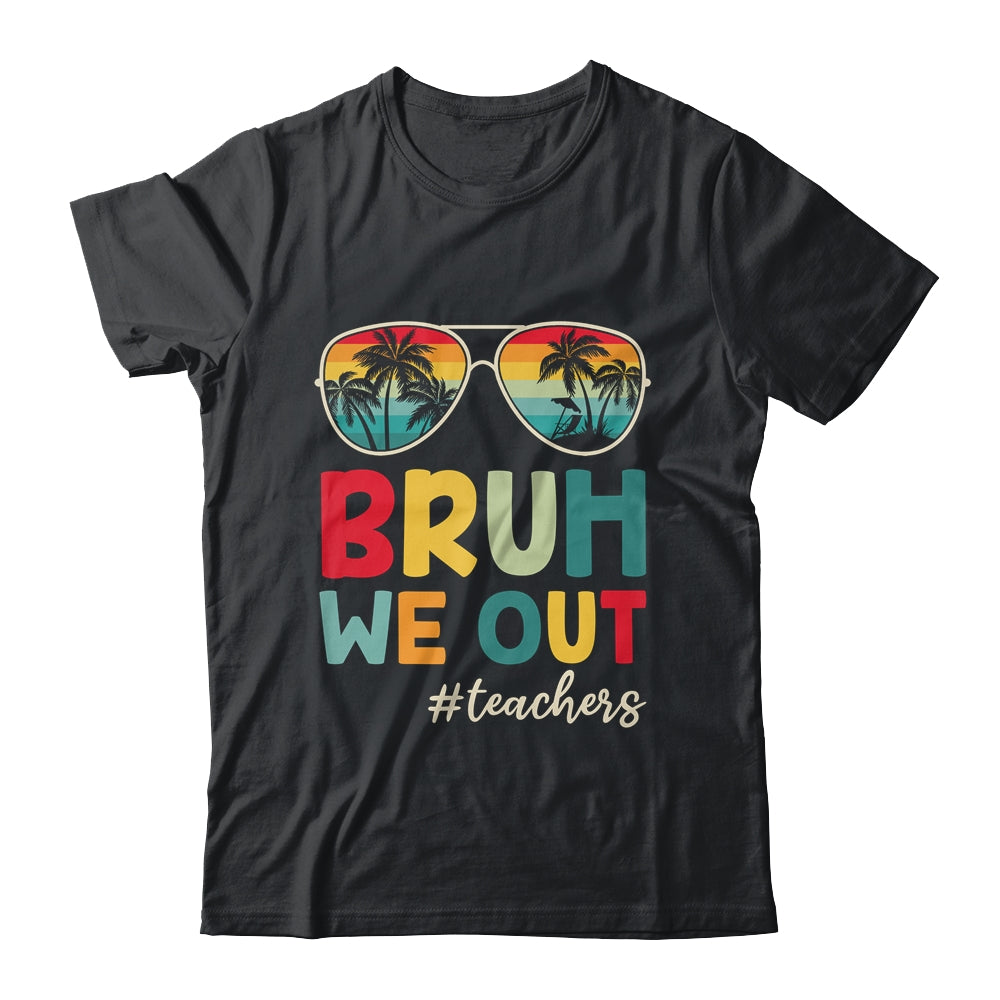 Retro End Of School Year Teacher Summer Bruh We Out Shirt & Tank Top | teecentury