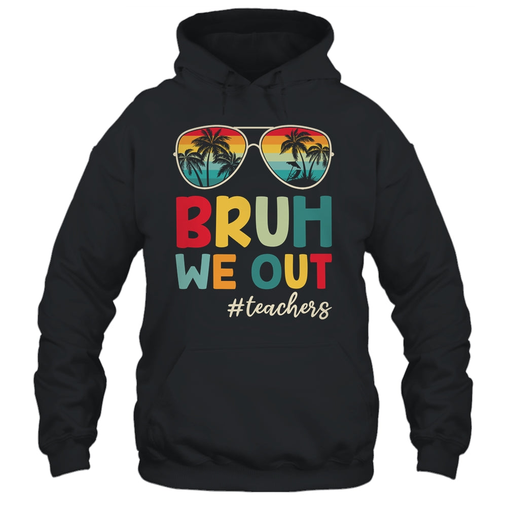 Retro End Of School Year Teacher Summer Bruh We Out Shirt & Tank Top | teecentury