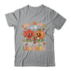 Retro Fall In Love With Learning Autumn Pumpkin Teacher Kids Shirt & Hoodie | teecentury
