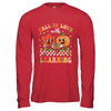 Retro Fall In Love With Learning Autumn Pumpkin Teacher Kids Shirt & Hoodie | teecentury