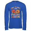 Retro Fall In Love With Learning Autumn Pumpkin Teacher Kids Shirt & Hoodie | teecentury