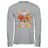 Retro Fall In Love With Learning Autumn Pumpkin Teacher Kids Shirt & Hoodie | teecentury
