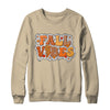 Retro Fall Vibes Autumn Design Groovy Thanksgiving Women Shirt & Sweatshirt | teecentury
