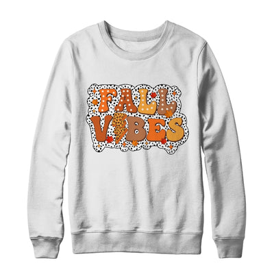 Retro Fall Vibes Autumn Design Groovy Thanksgiving Women Shirt & Sweatshirt | teecentury