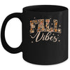 Retro Fall Vibes Preppy Floral Pumpkin Fall Autumn Vibes Mug | teecentury
