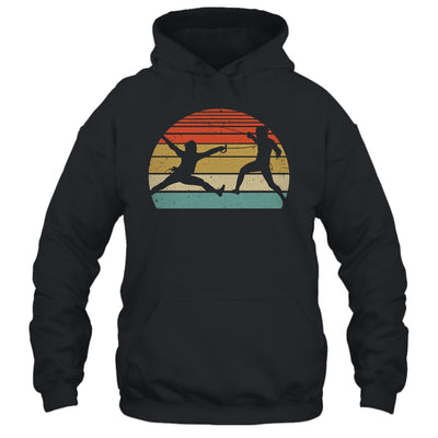 Retro Fencing Design For Men Women Vintage Fencing Sword Shirt & Hoodie | teecentury