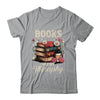 Retro Floral Books Are My Therapy Book Lover Aesthetic Girl Shirt & Hoodie | teecentury