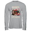 Retro Floral Books Are My Therapy Book Lover Aesthetic Girl Shirt & Hoodie | teecentury