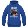 Retro Floral Books Are My Therapy Book Lover Aesthetic Girl Shirt & Hoodie | teecentury