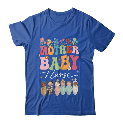 Retro Floral Mother Baby Nurse Womens Nurse Week Shirt & Tank Top | teecentury