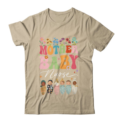 Retro Floral Mother Baby Nurse Womens Nurse Week Shirt & Tank Top | teecentury