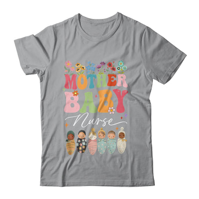Retro Floral Mother Baby Nurse Womens Nurse Week Shirt & Tank Top | teecentury
