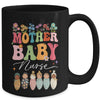 Retro Floral Mother Baby Nurse Womens Nurse Week Mug | teecentury