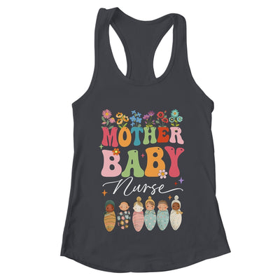 Retro Floral Mother Baby Nurse Womens Nurse Week Shirt & Tank Top | teecentury