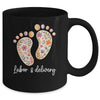 Retro Floral Nursing Labor And Delivery Nurse L&D Nurse Mug | teecentury