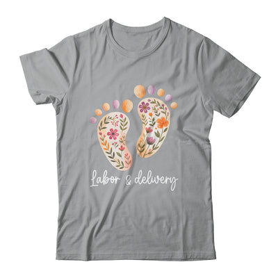 Retro Floral Nursing Labor And Delivery Nurse L&D Nurse Shirt & Tank Top | teecentury