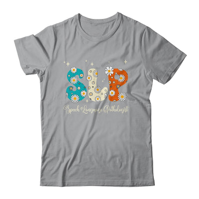 Retro Floral SLP Speech Language Pathologist Speech Therapy Shirt & Tank Top | teecentury