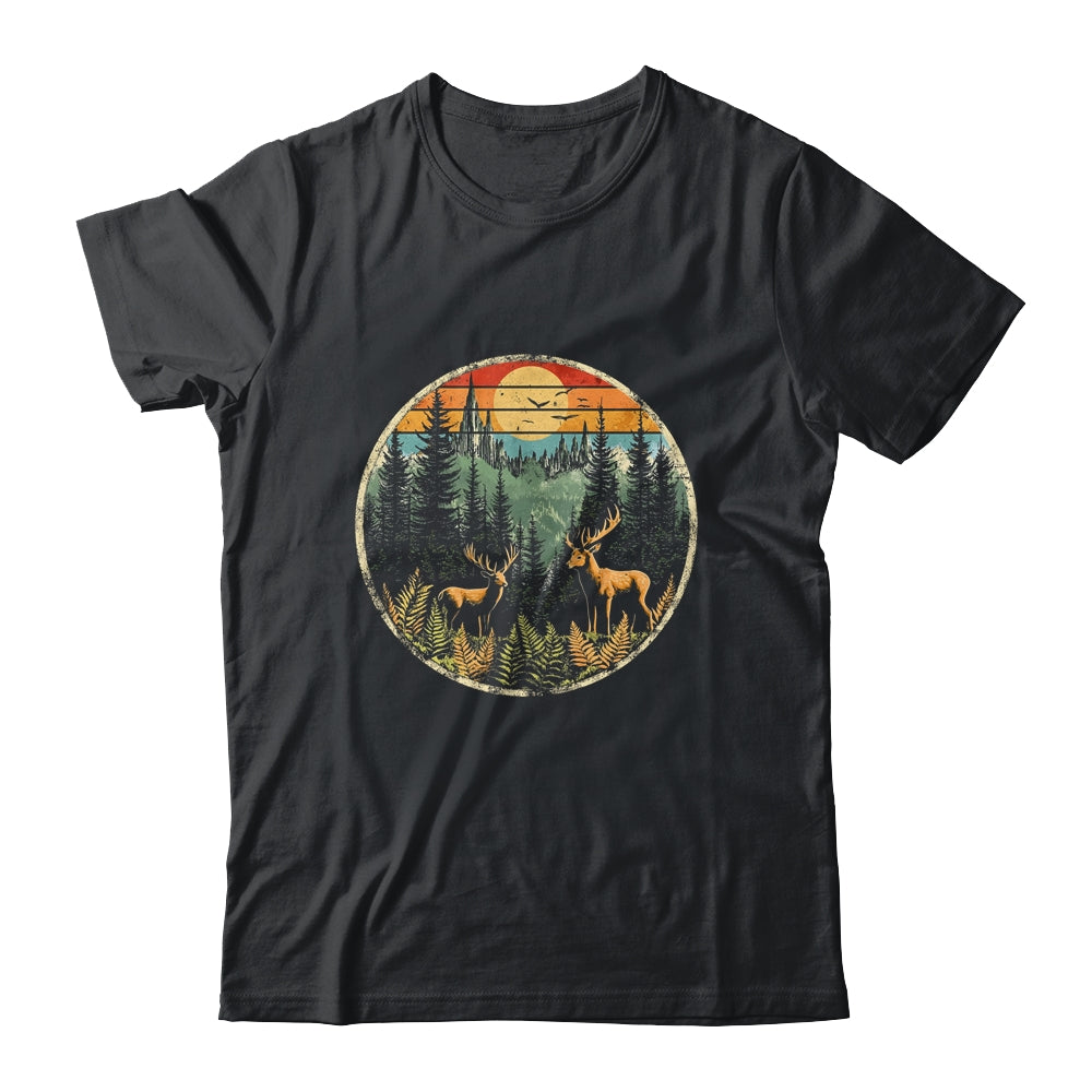 Retro Forest Trees Outdoors Nature Men Women Vintage Graphic Shirt & Hoodie | teecentury
