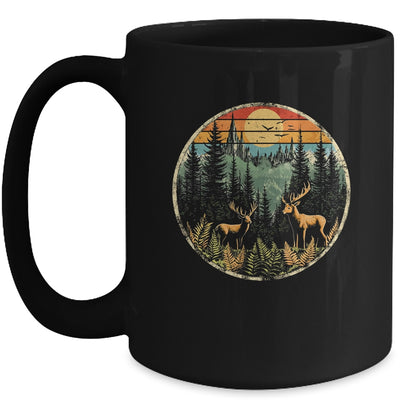 Retro Forest Trees Outdoors Nature Men Women Vintage Graphic Mug | teecentury