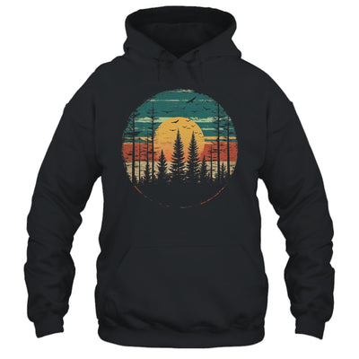 Retro Forest Trees Outdoors Nature Women Men Vintage Graphic Shirt & Hoodie | teecentury