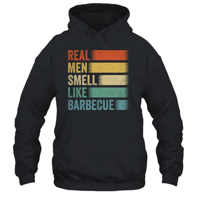 Retro Funny BBQ Grilling Real Men Smell Like Barbeque Grill Shirt & Hoodie | teecentury