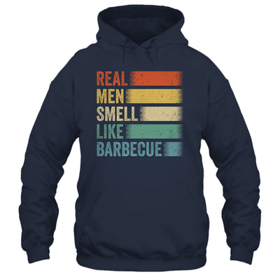 Retro Funny BBQ Grilling Real Men Smell Like Barbeque Grill Shirt & Hoodie | teecentury