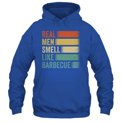 Retro Funny BBQ Grilling Real Men Smell Like Barbeque Grill Shirt & Hoodie | teecentury