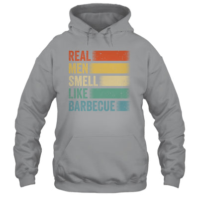 Retro Funny BBQ Grilling Real Men Smell Like Barbeque Grill Shirt & Hoodie | teecentury