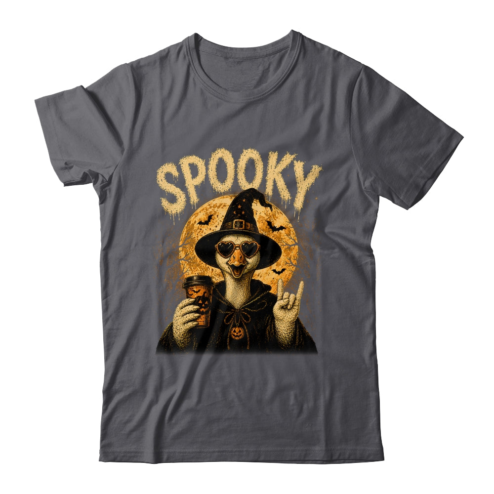 Retro Funny Goose Halloween Vintage Witch Spooky Season Shirt & Sweatshirt | teecentury