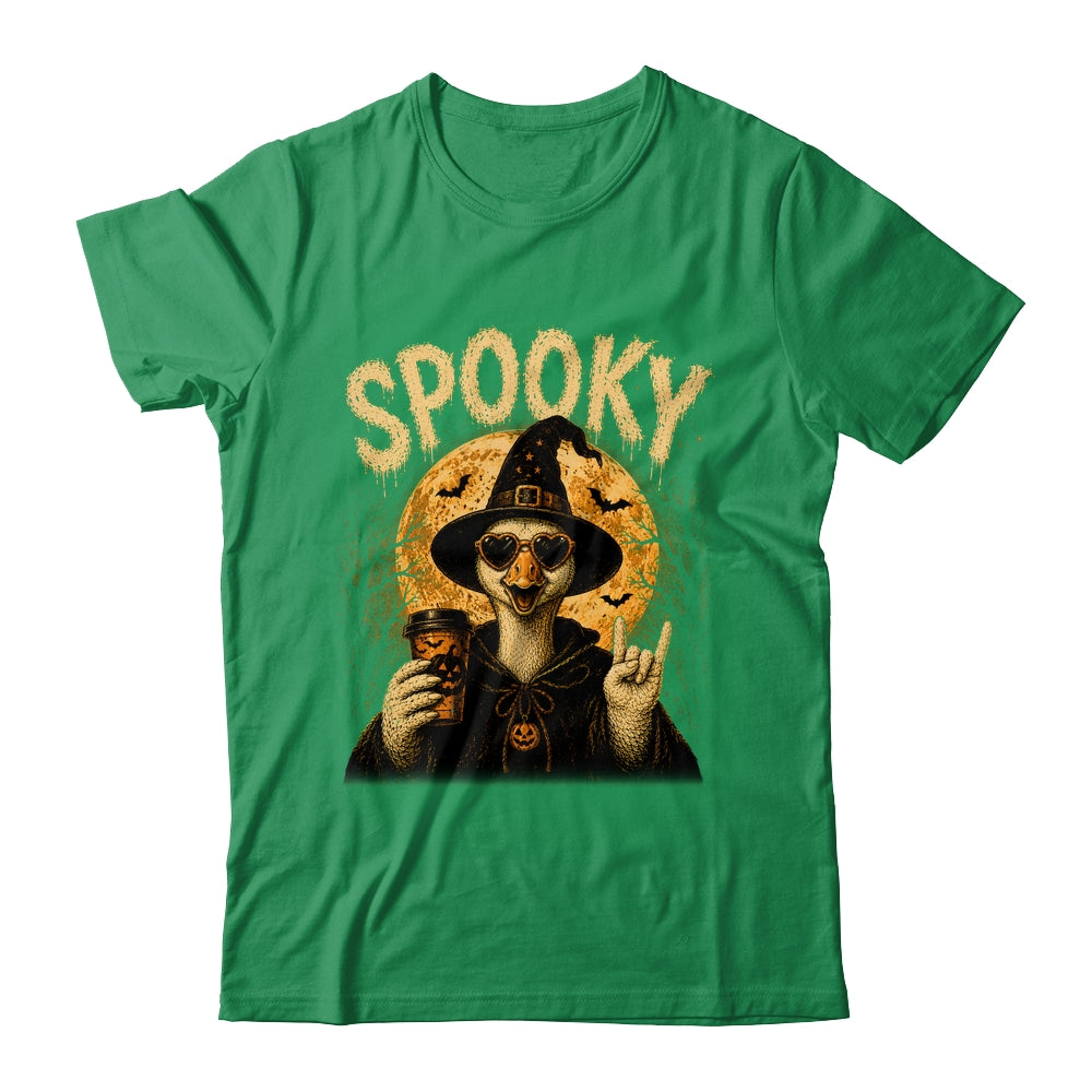 Retro Funny Goose Halloween Vintage Witch Spooky Season Shirt & Sweatshirt | teecentury