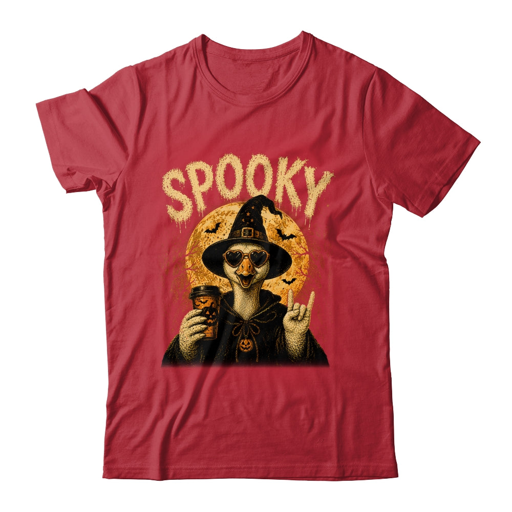 Retro Funny Goose Halloween Vintage Witch Spooky Season Shirt & Sweatshirt | teecentury