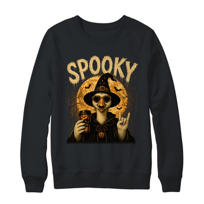 Retro Funny Goose Halloween Vintage Witch Spooky Season Shirt & Sweatshirt | teecentury