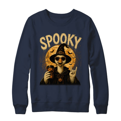 Retro Funny Goose Halloween Vintage Witch Spooky Season Shirt & Sweatshirt | teecentury