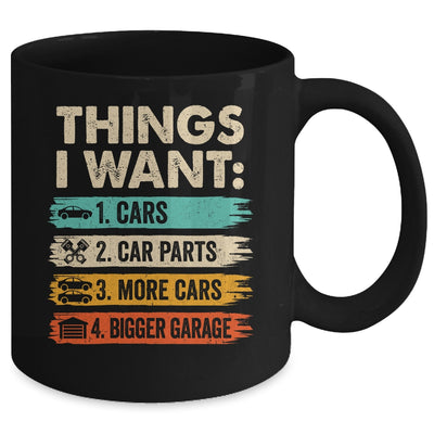 Retro Funny Mechanic Repair Things I Want Cars Guy Men Mug | teecentury