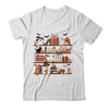 Retro Ghosts Reading Book Halloween Bookshelf Spooky Library Shirt & Hoodie | teecentury