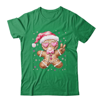 Retro Gingerbread Pink Christmas Blowing Bubble Sunglasses Shirt & Sweatshirt | teecentury