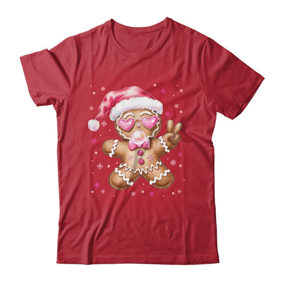 Retro Gingerbread Pink Christmas Blowing Bubble Sunglasses Shirt & Sweatshirt | teecentury