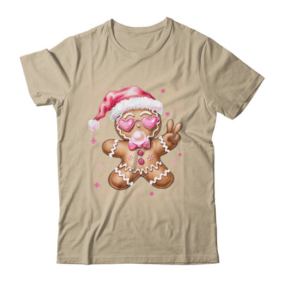 Retro Gingerbread Pink Christmas Blowing Bubble Sunglasses Shirt & Sweatshirt | teecentury