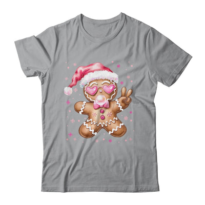 Retro Gingerbread Pink Christmas Blowing Bubble Sunglasses Shirt & Sweatshirt | teecentury