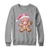 Retro Gingerbread Pink Christmas Blowing Bubble Sunglasses Shirt & Sweatshirt | teecentury