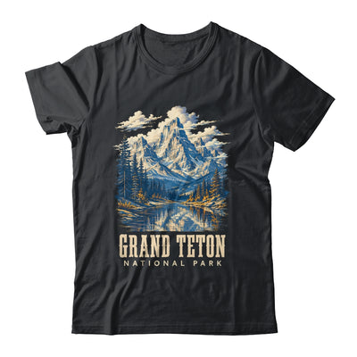Retro Grand Teton Jenny Lake National Park Vintage Men Women Shirt & Tank Top | teecentury