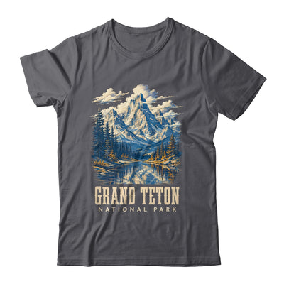 Retro Grand Teton Jenny Lake National Park Vintage Men Women Shirt & Tank Top | teecentury