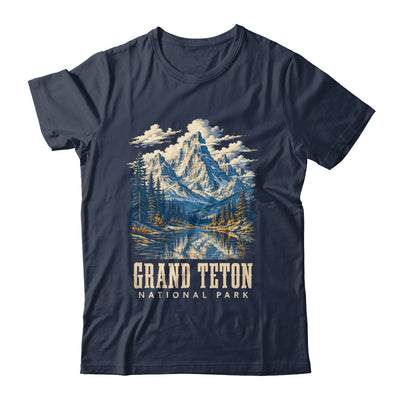 Retro Grand Teton Jenny Lake National Park Vintage Men Women Shirt & Tank Top | teecentury