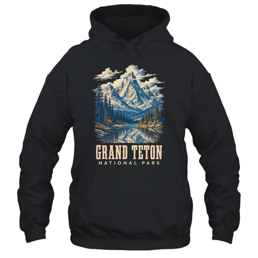 Retro Grand Teton Jenny Lake National Park Vintage Men Women Shirt & Tank Top | teecentury