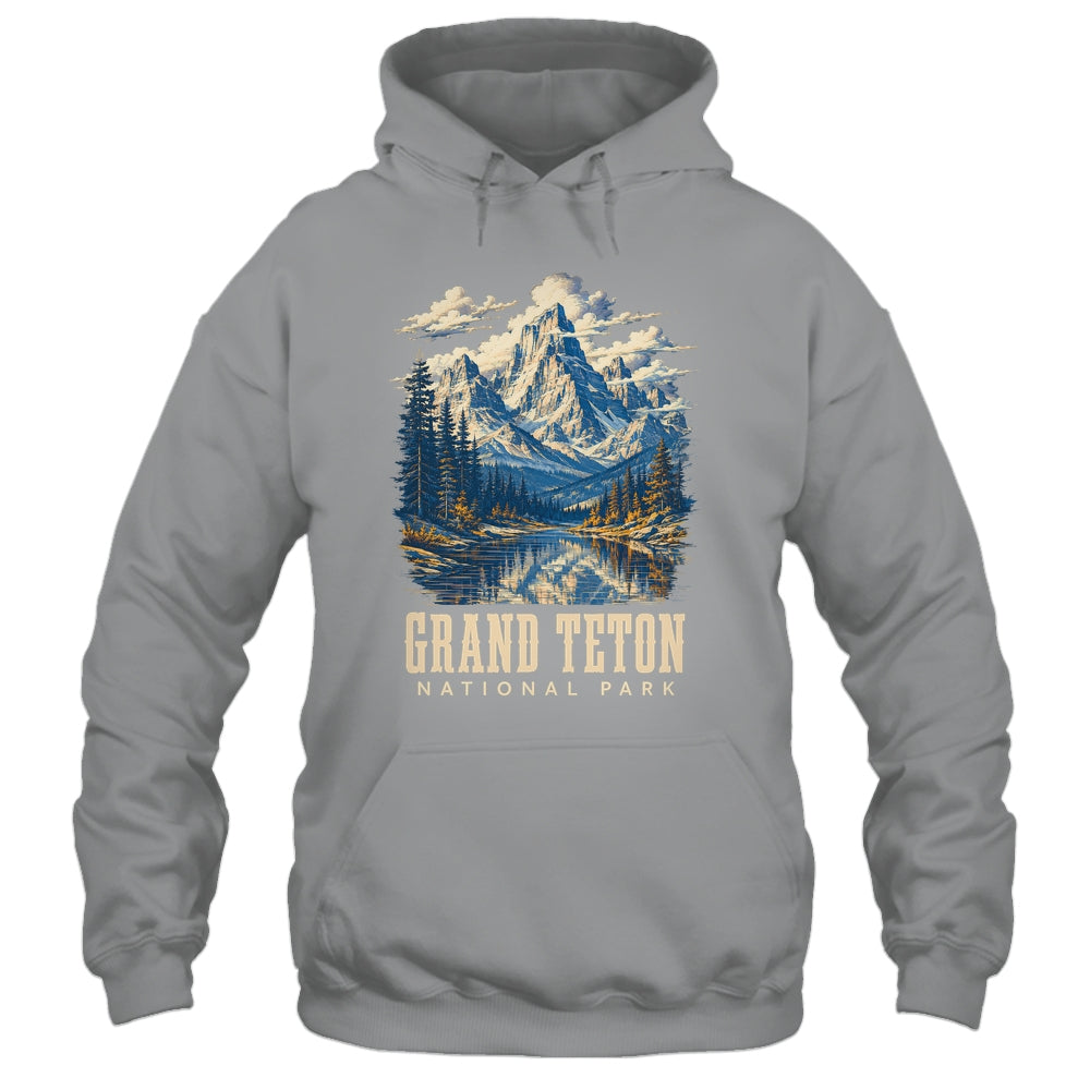 Retro Grand Teton Jenny Lake National Park Vintage Men Women Shirt & Tank Top | teecentury