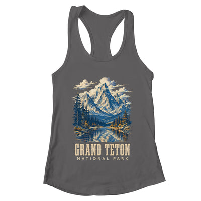Retro Grand Teton Jenny Lake National Park Vintage Men Women Shirt & Tank Top | teecentury
