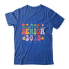 Retro Groovy Flower Senior 25 Class Of 2025 Graduation Shirt & Tank Top | teecentury