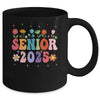Retro Groovy Flower Senior 25 Class Of 2025 Graduation Mug | teecentury